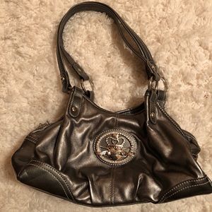Kathy Van Zeeland gray/silver purse